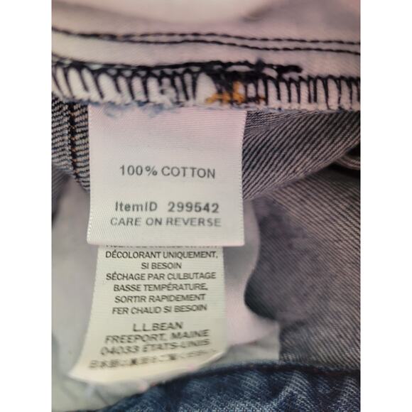 L.L. Bean Women 18 Petite Heavy Denim Jeans High Rise Medium Wash Comfy Chic✨ - Picture 4 of 6